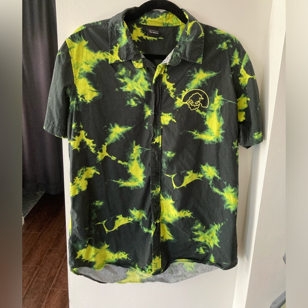 Mens button up Oogie boogey nightmare before Christmas